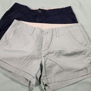 Nike Women's Navy and Light Blue Cargo Shorts